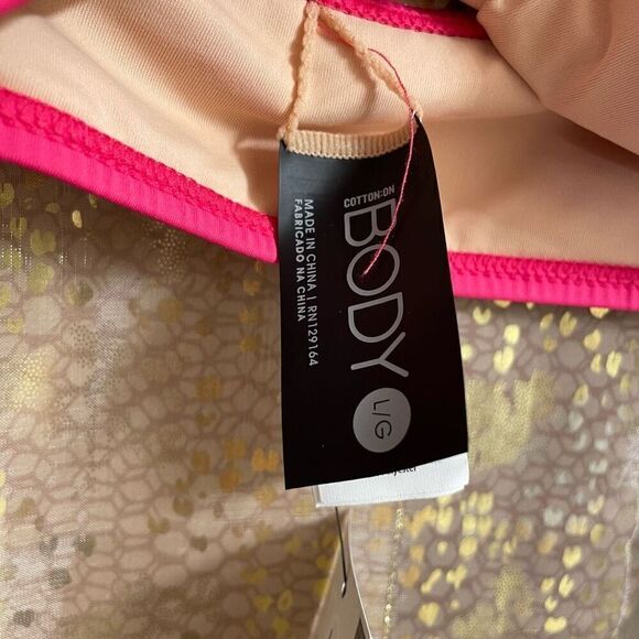 Bleu Rod Beattie Cotton On Pink Purple Ombre Tassel Bikini Set Large/12 NWT - Picture 3 of 8